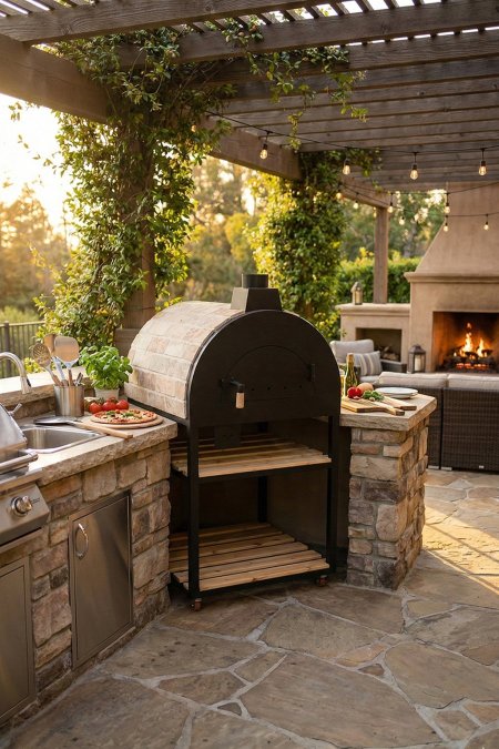 فرن بيتزا وخبيز خارجي